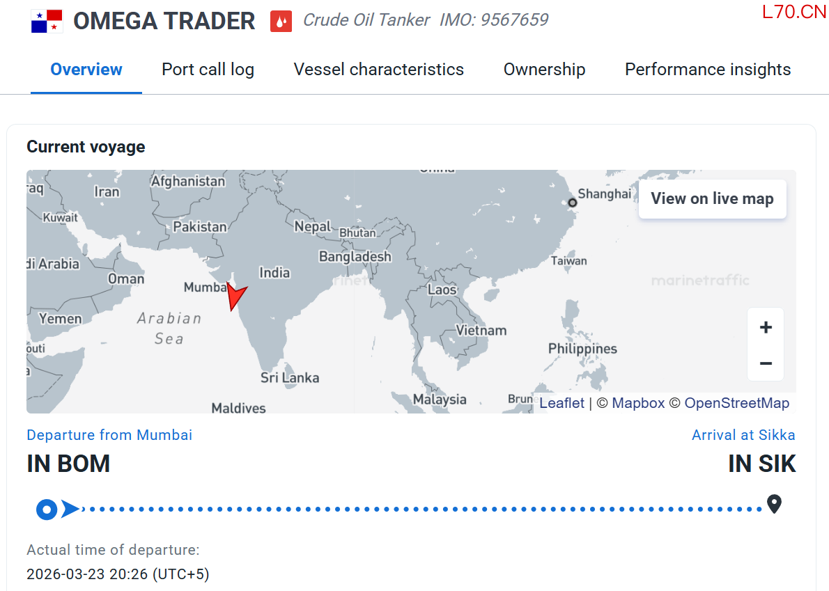 （来源：marinetraffic）